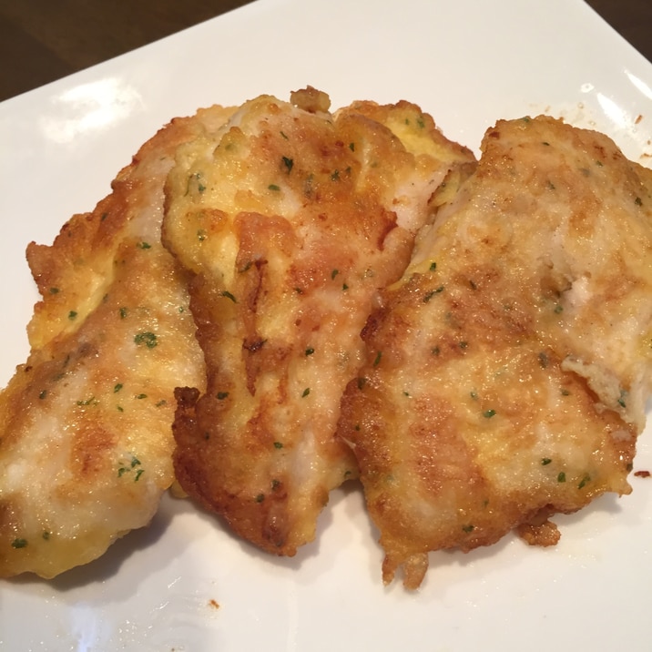 鶏胸肉でも柔らかい 子供も大好きチーズピカタ レシピ 作り方 By Megrhythm0503 楽天レシピ